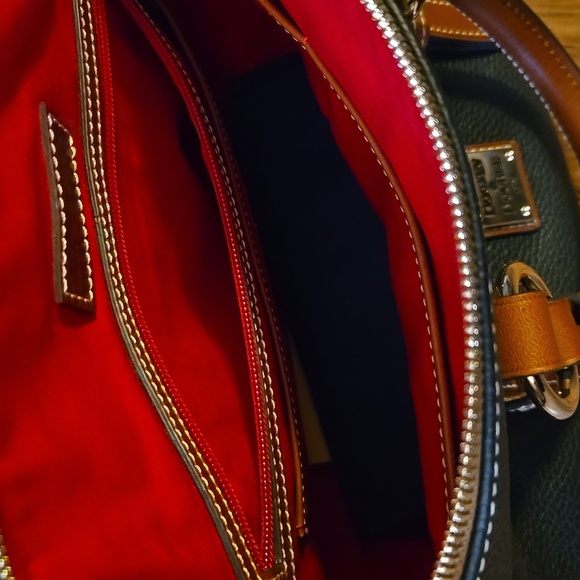 Dooney & Bourke Black and Tan Shoulder Bag - Picture 2 of 4